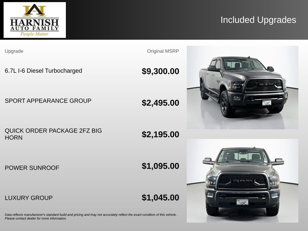 2018 RAM 2500 Big Horn Crew Cab 4x4 6'4" Box