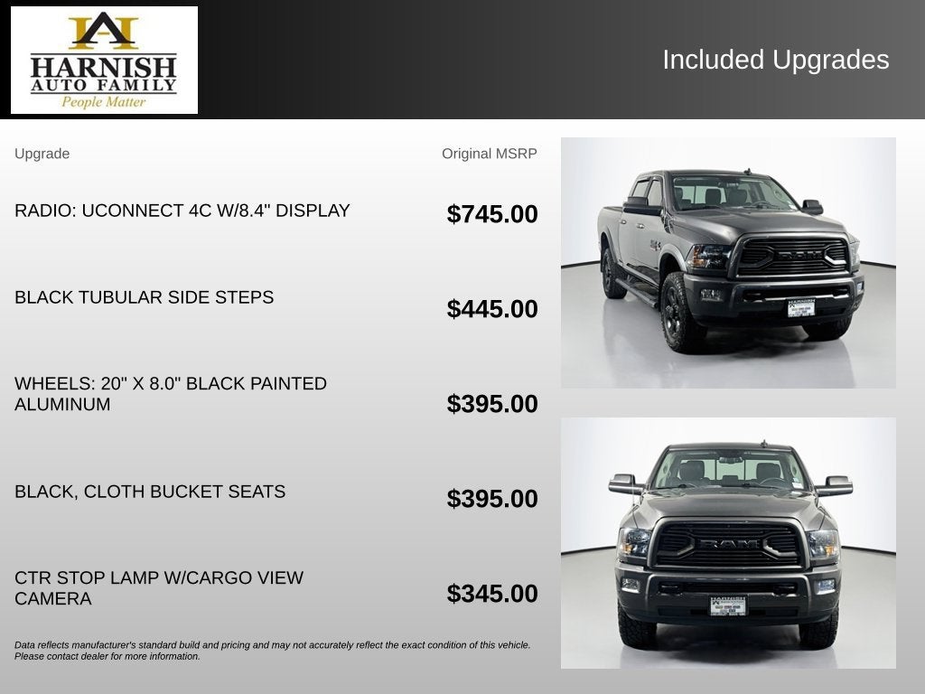 2018 RAM 2500 Big Horn Crew Cab 4x4 6'4" Box