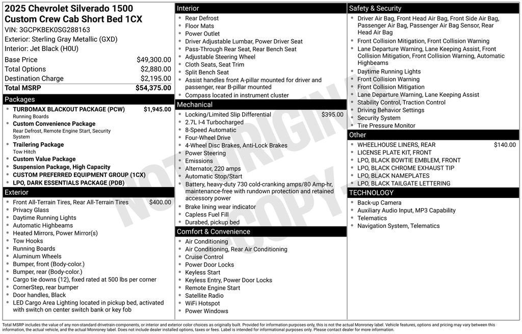 2025 Chevrolet Silverado 1500 Custom