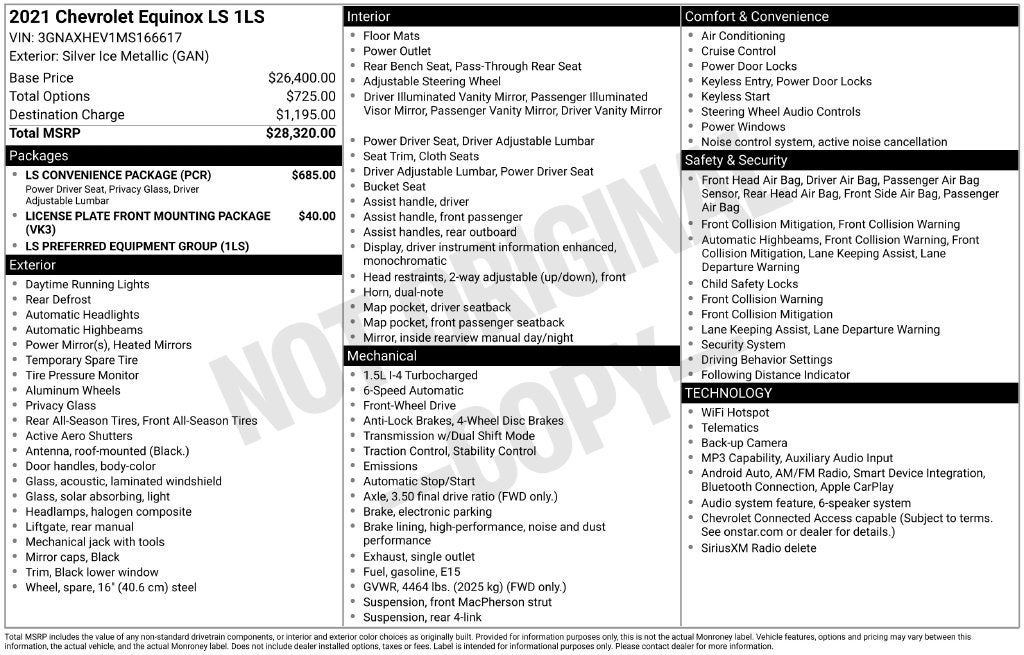 2021 Chevrolet Equinox LS