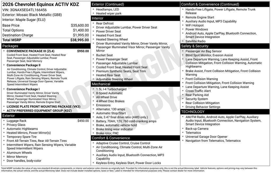 2026 Chevrolet Equinox ACTIV