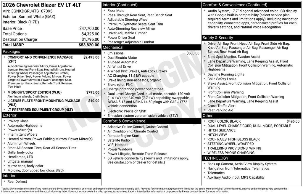 2026 Chevrolet Blazer EV LT