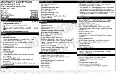 2026 Chevrolet Blazer EV RS