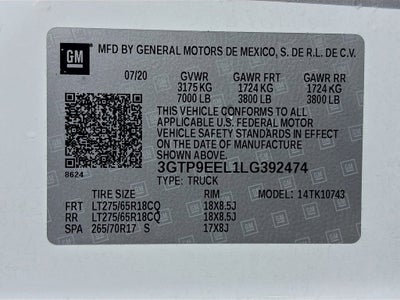 2020 GMC Sierra 1500 AT4