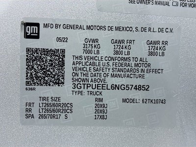 2022 GMC Sierra 1500 AT4