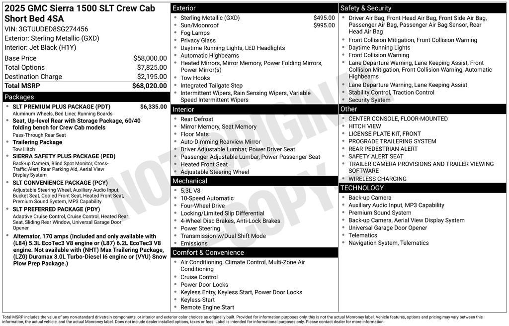 2025 GMC Sierra 1500 SLT