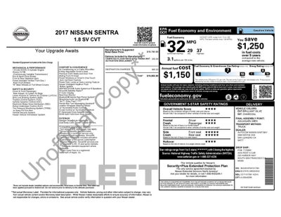 2017 Nissan Sentra SV