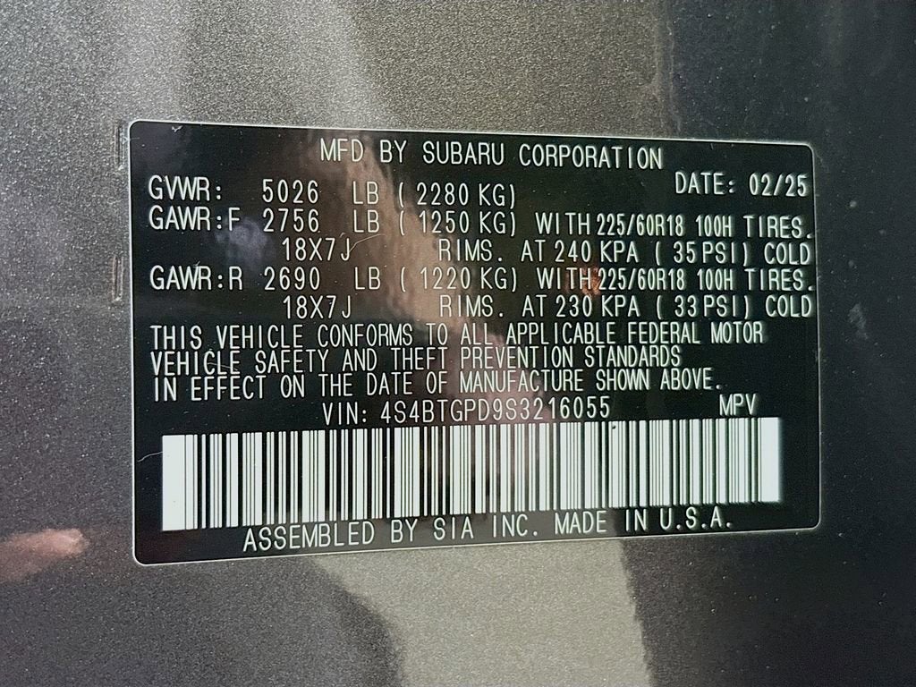 2025 Subaru Outback Touring XT