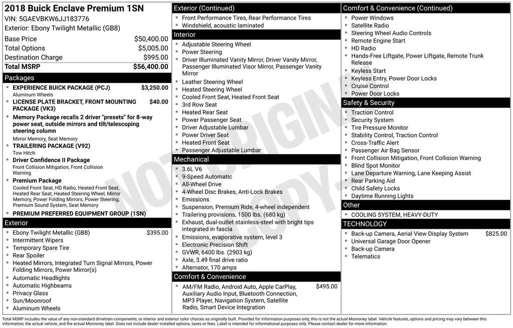 2018 Buick Enclave Premium