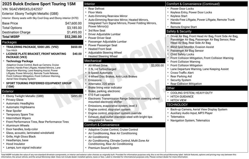 2025 Buick Enclave Sport Touring
