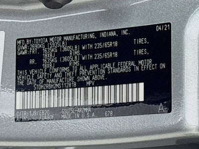 2021 Toyota Highlander XLE