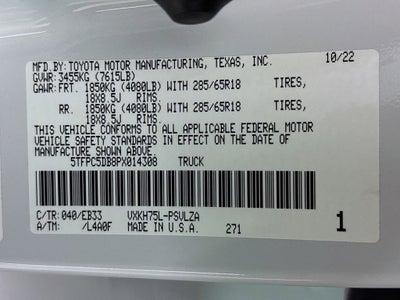 2023 Toyota Tundra Hybrid TRD Pro