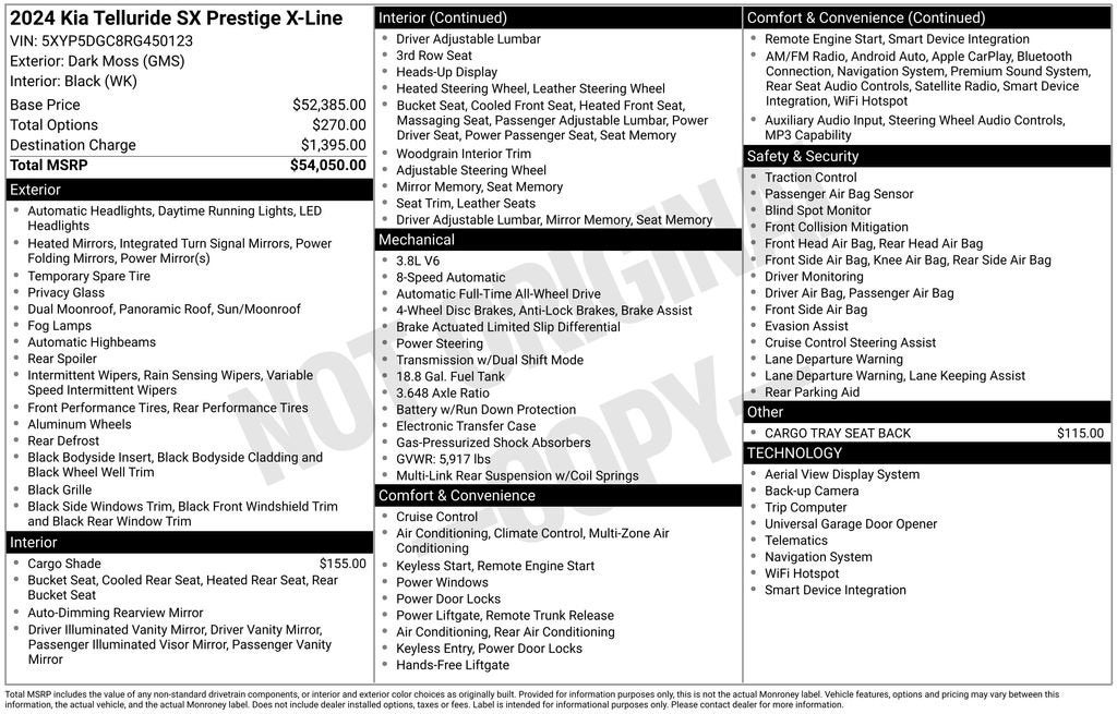 2024 Kia Telluride SX Prestige X-Line