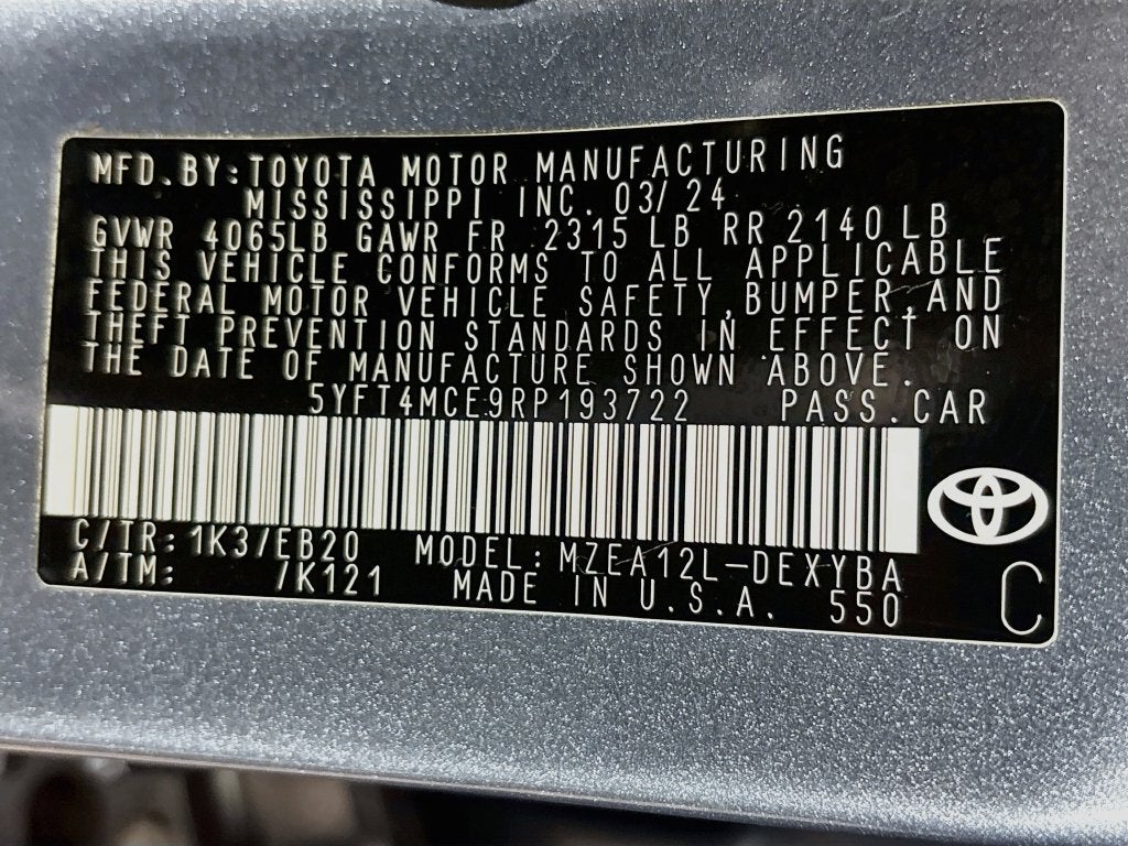 2024 Toyota Corolla XSE
