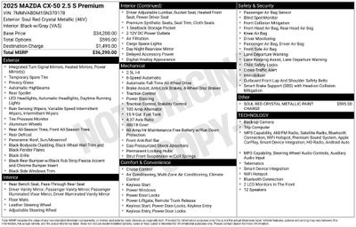 2025 Mazda Mazda CX-50 2.5 S Premium Package