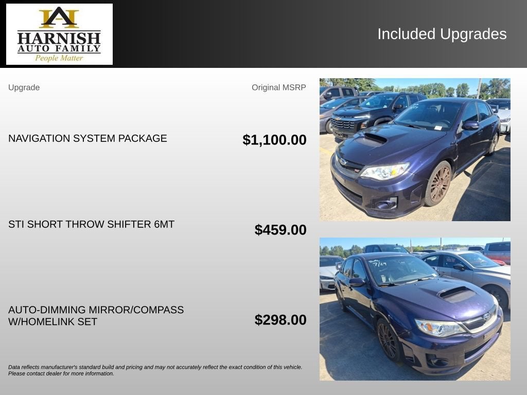 2014 Subaru Impreza Sedan WRX WRX STI Limited