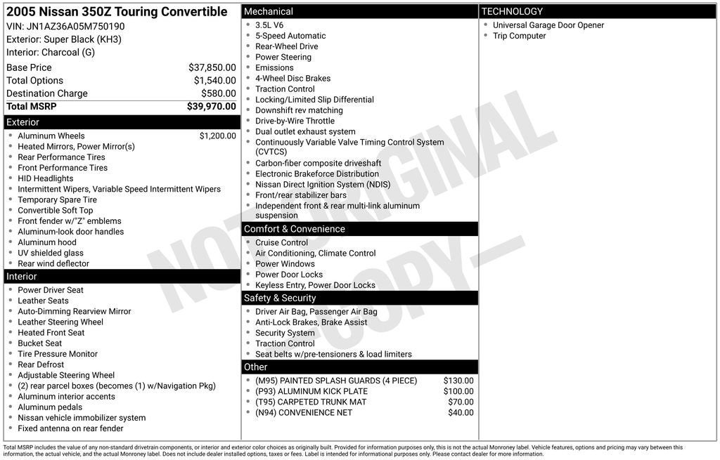2005 Nissan 350Z Touring