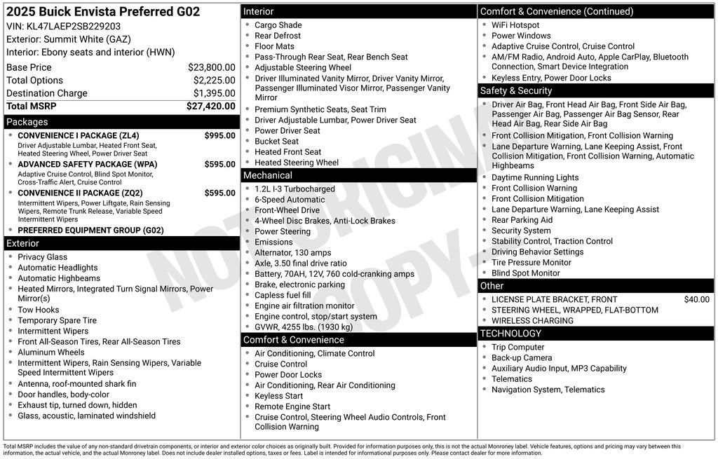 2025 Buick Envista Preferred
