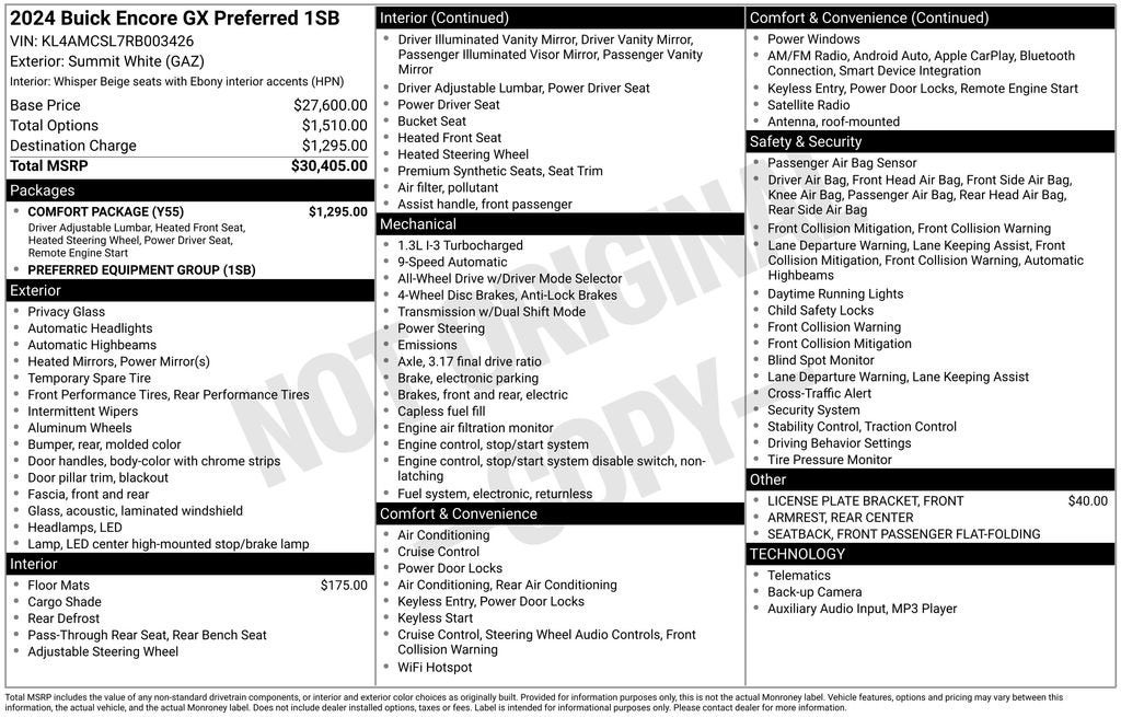 2024 Buick Encore GX Preferred