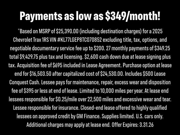 2026 Chevrolet Trax 1RS