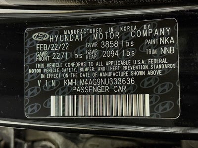 2022 Hyundai Elantra SEL