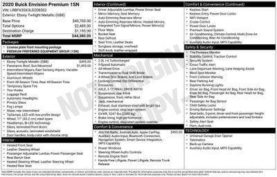 2020 Buick Envision Premium