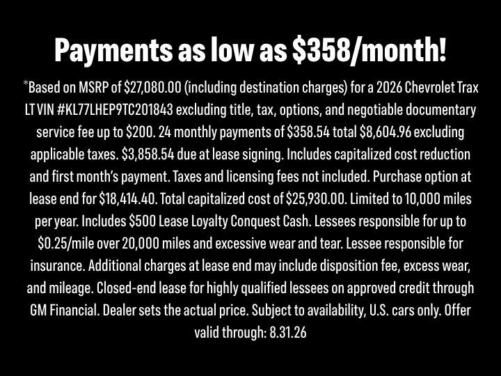 2026 Chevrolet Trax LT